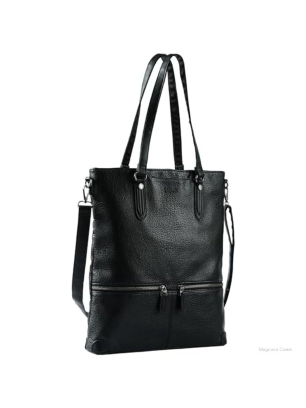 Vegan Leather Laptop Tote Bag Waterproof Lightweight Crossbody Handbag